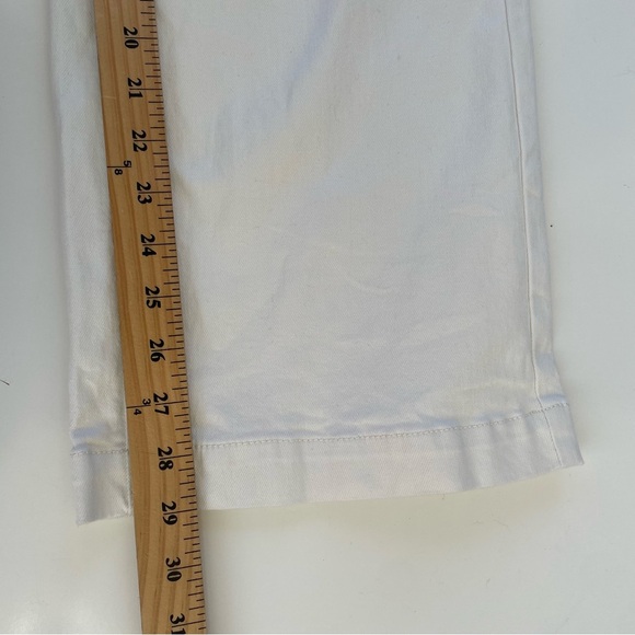 OAK + FORT Women's Cream Long Length Twill Wide Leg Pant Elastic Waist Size XS - Picture 11 of 11